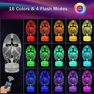 3D Night Lamp - Colorful Religious Lamps | 7 Colors